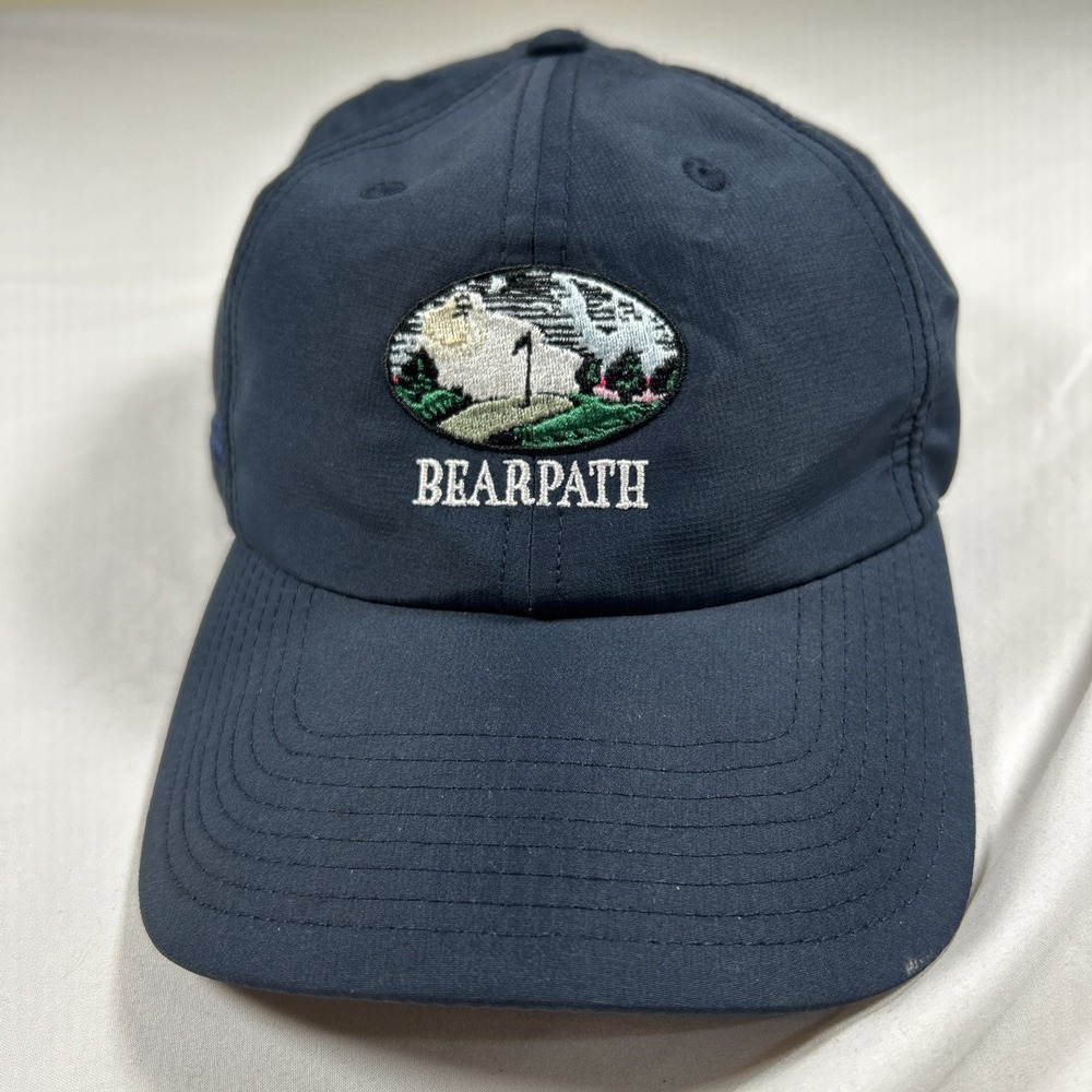 Bearpath Golf Signature Course Hat Cap Navy Blue Adjustable American Dry Goods